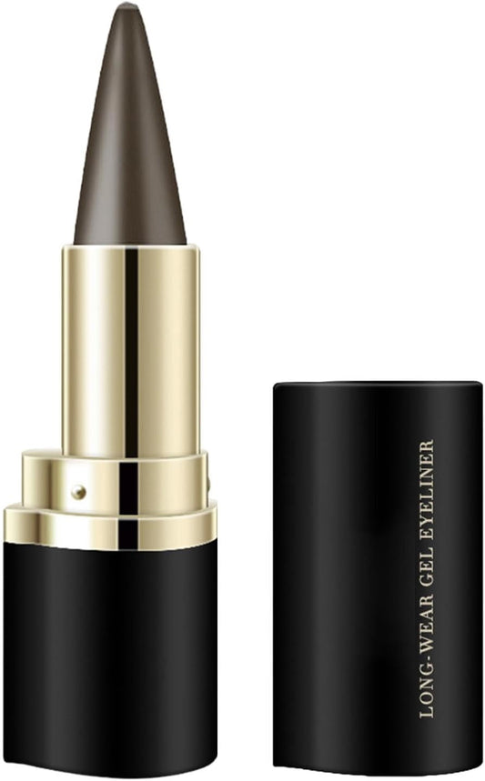 3.6G Eyeliner Pencil Long Lasting, Waterproof and Smudge Proof Black Eyeliner Gel Pencil, Black Eyeliner Pen Gel, Quick Dry Waterproof Smudge Proof Makeup, Gel Eye Liner Sticks (Brown)